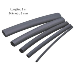 Termoencogible Para Cables Color Negro 1 mm x 1 metro