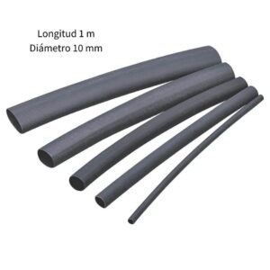 Termoencogible Para Cables Color Negro 10 mm x 1 Metro