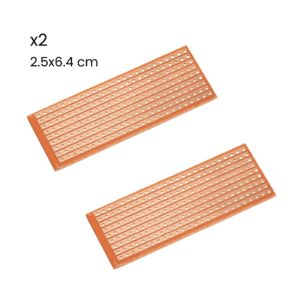 Baquelita Perforada Continua Universal Pcb 2.5x6.4cm Kit 2 - Hidden