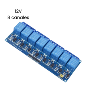 Módulo Relé 8 canales 12V 10A con Optoacoplador