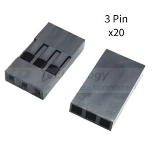 Conector Dupont 3 Pin Housing Plástico 1 Fila 2.54mm Kit 20