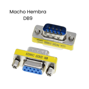 Conector DB9 Macho Hembra RS232