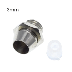 Porta LEDs 3mm Metálico Chasis Rosca