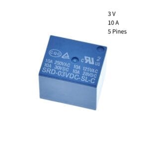 Relé 3 V 10 A PCB 5 Pines Power Relay SRD-03VDC-SL-C