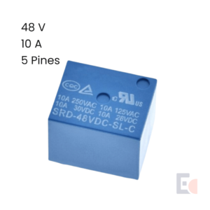 Relé 48V 10A 5 Pines