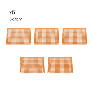 Baquelita Universal Pcb Perforada 5cm X 7cm Circuitos Kit 5 - Hidden
