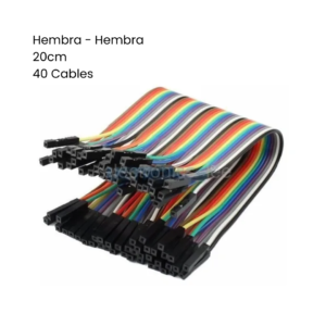 Cable Dupont Hembra-hembra 40 Cables 20 Cm Protoboard Arduino - Hidden