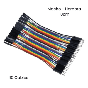 Cable Dupont Macho-hembra 10 Cm 40 Cables Protoboard Arduino - Hidden