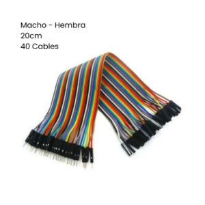 Cable Dupont Macho-hembra 40 Pines 20 Cm Protoboard Arduino - Hidden