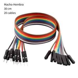 Cable Dupont Macho-hembra 20 Cables 30 Cm Protoboard Arduino - Hidden