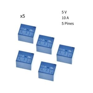 Relé 5 V 10 A Pcb 5 Pines Power Relay Srd-05vdc-sl-c Kit-5 - Hidden