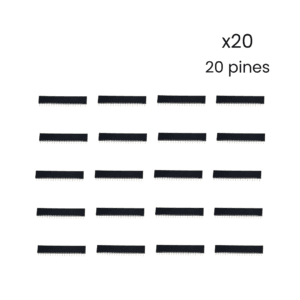 Socket Header 20 Pines Hembra 1 Fila Recto 2.54mm Kit 20 - Hidden