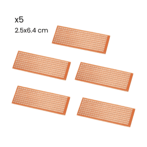 Baquelita Perforada Continua Universal Pcb 2.5x6.4cm Kit 5 - Hidden
