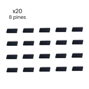 Socket Header 8 Pines Hembra Conector 2.54mm Arduino Pack-20 - Hidden