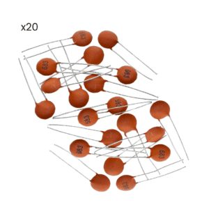 Kit 20 Capacitores Cerámicos Varios Valores 2pf A 0.1uf - Hidden
