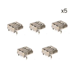 Conector Hembra USB Tipo A 2.0 Socket 90 Grados Kit 5 - Hidden