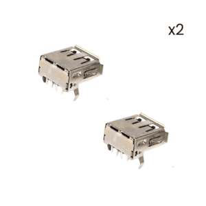 Conector Hembra USB Tipo A 2.0 Socket 90 Grados Kit 2 - Hidden