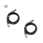 Cable USB-C a USB-A macho Kit 2
