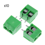 Kit 10 Borneras 2 Pines KF301