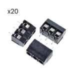 Kit 20 Borneras KF301 3 Pines