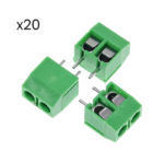 Kit 20 Borneras 2 Pines KF301