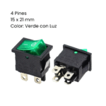 Switch 4 pines con Luz