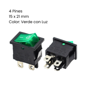 Switch 4 pines con Luz
