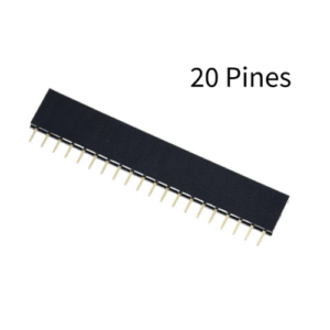 Socket Header 20 Pines Hembra 1 Fila Recto 2.54mm