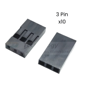 Conector Dupont 3 Pin Housing Plástico 1 Fila 2.54mm Kit 10