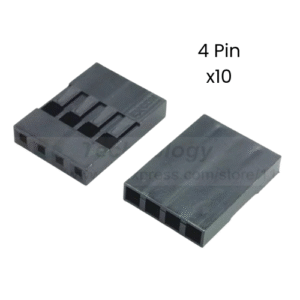 Conector Dupont 4 Pin Housing Plástico 1 Fila 2.54mm Kit 10