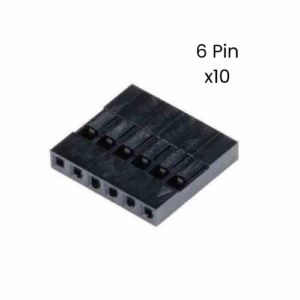 Conector Dupont 6 Pin Housing Plástico 1 Fila 2.54mm Kit 10