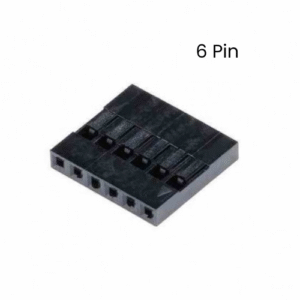 Conector Dupont 6 Pin Housing Plástico 1 Fila 2.54mm