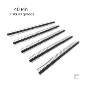 Socket Header 40 pin Hembra 90 Grados 1 Fila 2.54mm