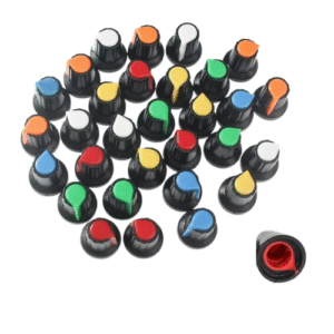 Perillas Potenciómetro WH148 Encoder Rotativo Tapa Colores