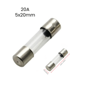 Fusible de Vidrio de Acción Rápida Tubo 5x20mm 20A