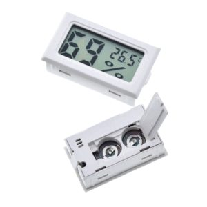 Mini Termómetro + Higrómetro Temperatura Humedad LCD Blanco