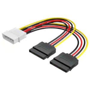 Cable Convertidor SATA Power de Molex IDE a 2 SATA