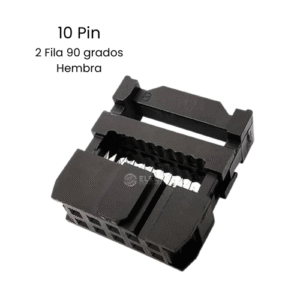 Conector IDC DC3 10 Pines Hembra 2.54mm Socket Cable Plano
